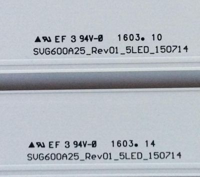KIT DE LED PARA TV / VIZIO S600DHA-2 / SVG600A25_REV01_5LED_150714 / MODELO D60-D3 LFTRUPBS - Imagen 2